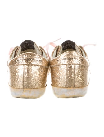 Golden Goose Glitter Printed Sneakers