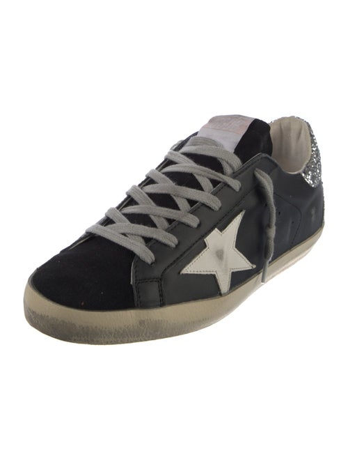 Golden Goose Leather Printed Sneakers