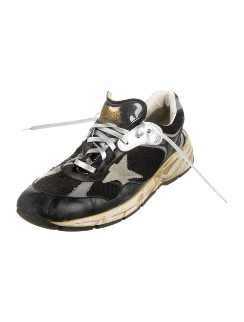 Golden Goose Leather Printed Athletic Sneakers