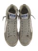 Golden Goose Leather Colorblock Pattern Sneakers