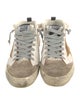 Golden Goose Leather Colorblock Pattern Sneakers