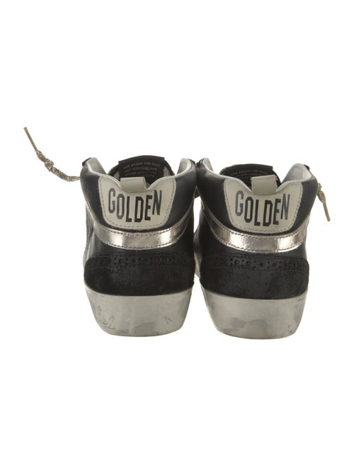 Golden Goose Leather Printed Sneakers