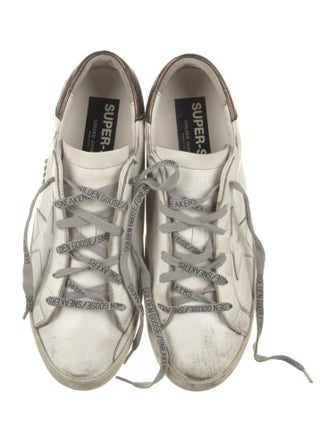 Golden Goose Leather Distressed Accents Sneakers