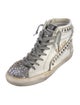 Golden Goose Leather Printed Sneakers