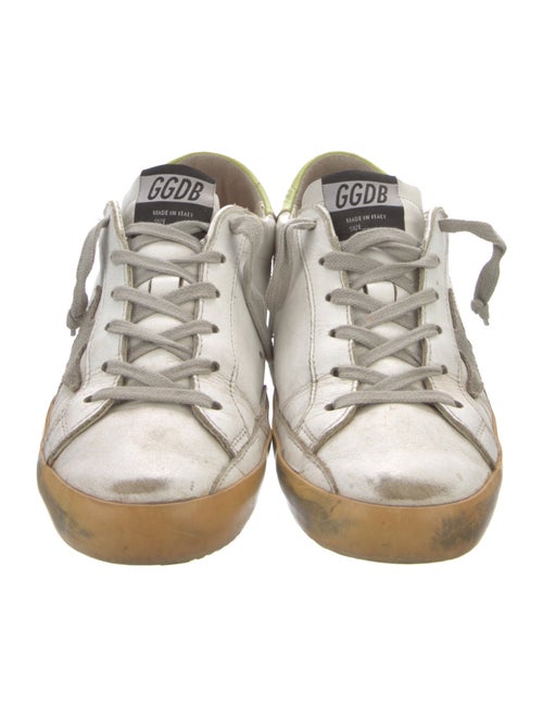 Golden Goose Leather Printed Sneakers