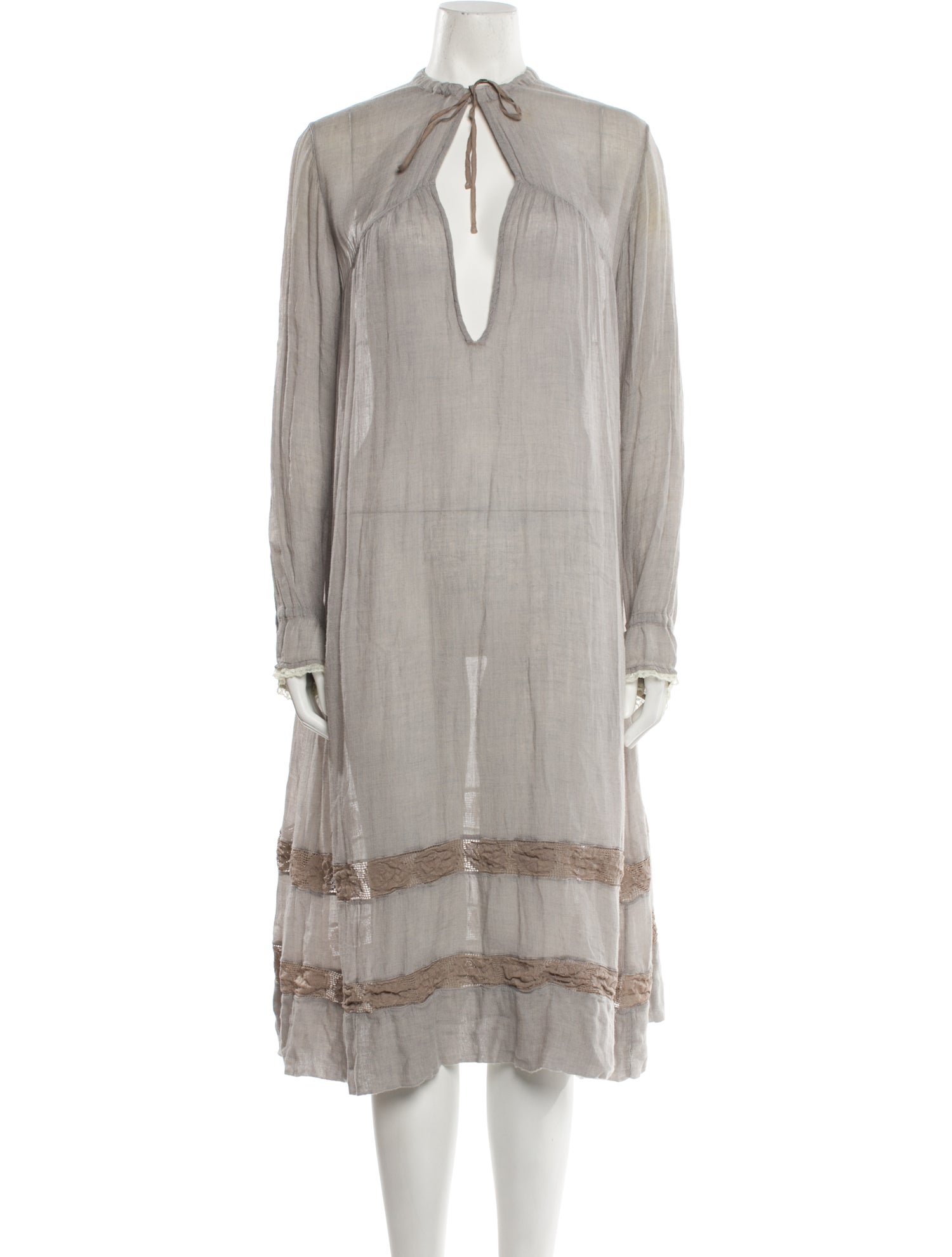 Golden Goose Silk Midi Length Dress