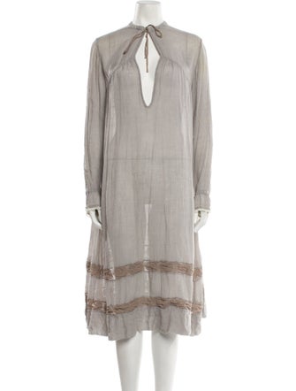 Golden Goose Silk Midi Length Dress