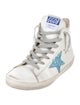 Golden Goose Leather Printed Sneakers