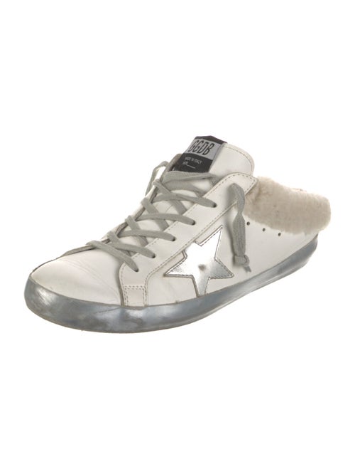 Golden Goose Leather Printed Sneakers