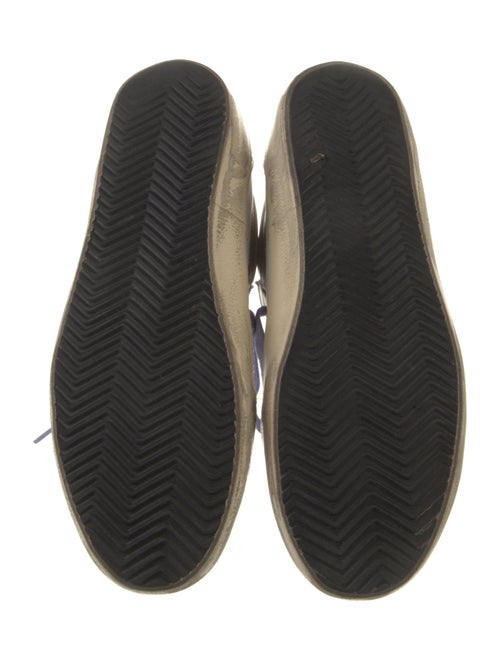 Golden Goose Leather Animal Print Sneakers