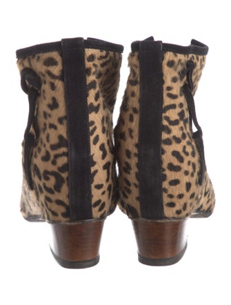 Golden Goose Ponyhair Animal Print Boots