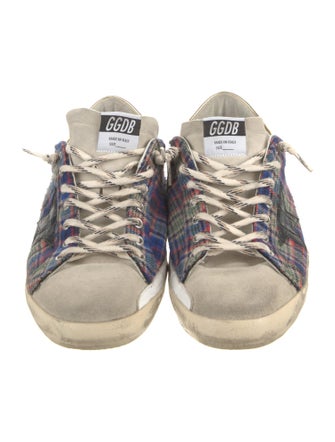 Golden Goose Printed Distressed Accents Sneakers