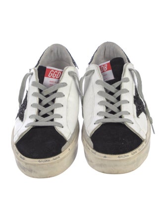 Golden Goose Leather Printed Sneakers