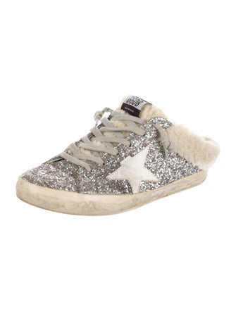 Golden Goose Glitter Printed Sneakers