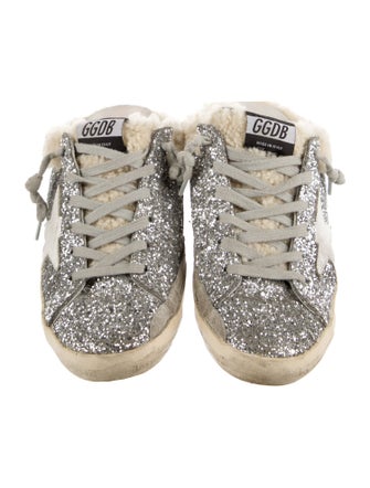 Golden Goose Glitter Printed Sneakers