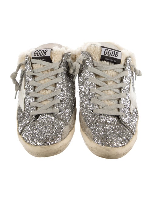 Golden Goose Glitter Printed Sneakers