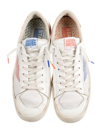 Golden Goose Leather Mesh Accents Sneakers