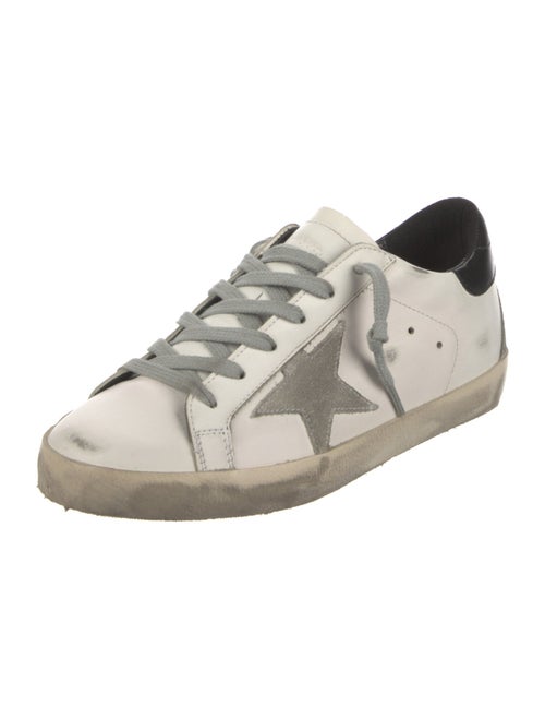 Golden Goose Leather Colorblock Pattern Sneakers