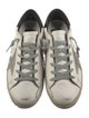 Golden Goose Leather Colorblock Pattern Sneakers