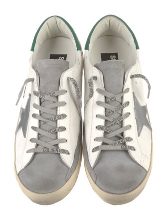 Golden Goose Leather Colorblock Pattern Sneakers