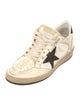 Golden Goose Leather Glitter Accents Sneakers