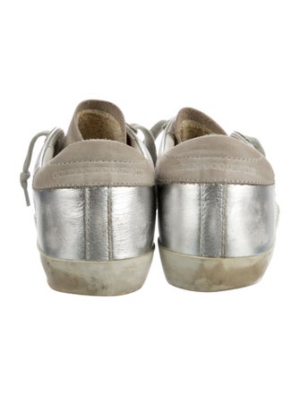 Golden Goose Leather Distressed Accents Sneakers