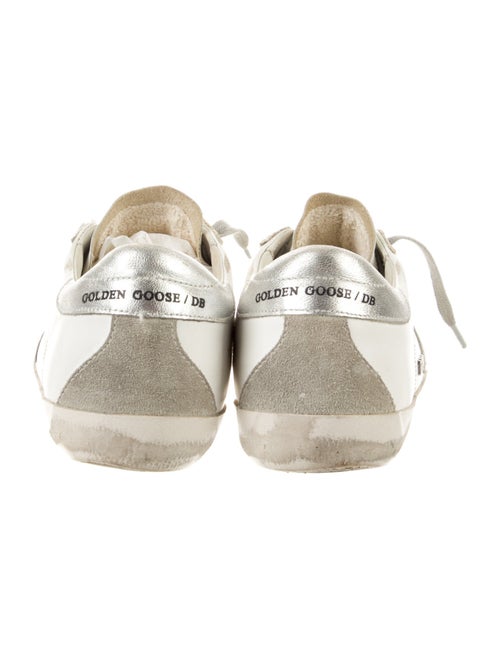 Golden Goose Leather Printed Sneakers