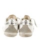 Golden Goose Leather Printed Sneakers