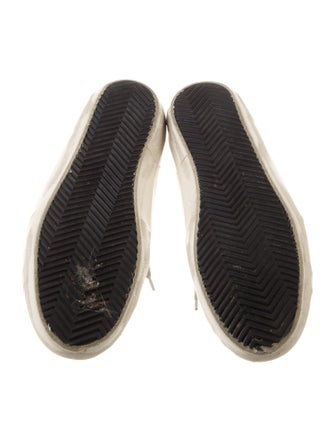 Golden Goose Leather Printed Sneakers