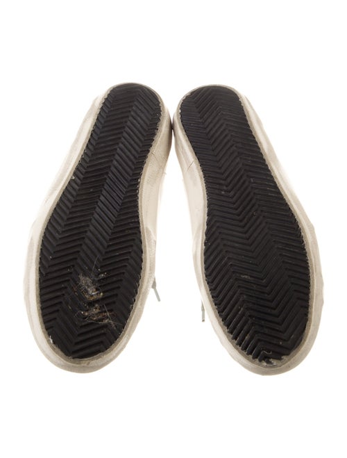 Golden Goose Leather Printed Sneakers