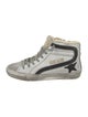 Golden Goose Leather Printed Sneakers