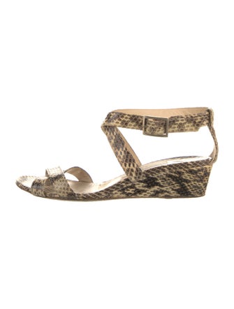 Golden Goose Snakeskin Animal Print Espadrilles