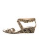 Golden Goose Snakeskin Animal Print Espadrilles