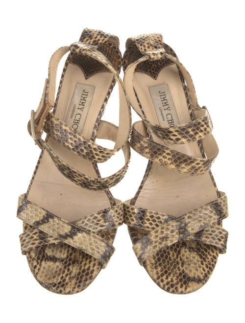 Golden Goose Snakeskin Animal Print Espadrilles