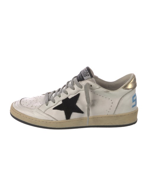 Golden Goose Leather Printed Sneakers