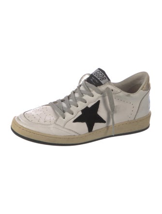 Golden Goose Leather Printed Sneakers