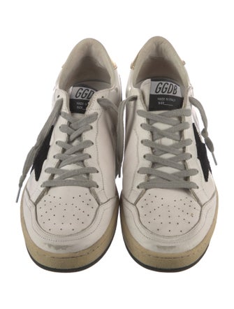 Golden Goose Leather Printed Sneakers