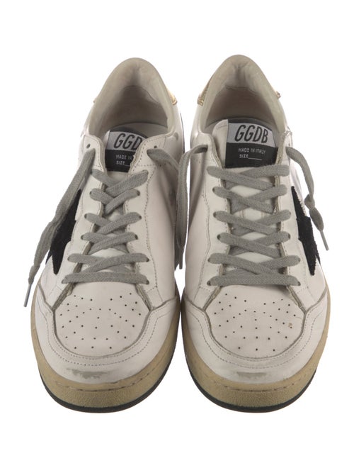 Golden Goose Leather Printed Sneakers