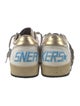 Golden Goose Leather Printed Sneakers