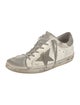 Golden Goose Leather Printed Sneakers