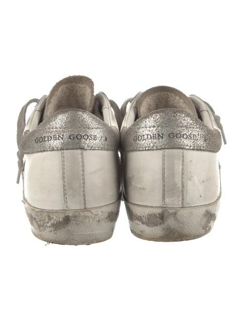 Golden Goose Leather Printed Sneakers