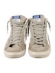 Golden Goose Leather Colorblock Pattern Sneakers