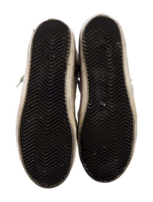 Golden Goose Leather Colorblock Pattern Sneakers