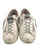 Golden Goose Leather Printed Sneakers