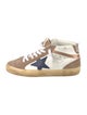 Golden Goose Leather Colorblock Pattern Sneakers