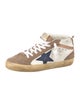 Golden Goose Leather Colorblock Pattern Sneakers
