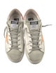 Golden Goose Leather Printed Sneakers