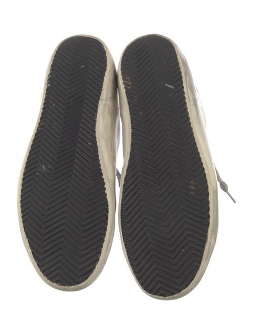 Golden Goose Leather Printed Sneakers