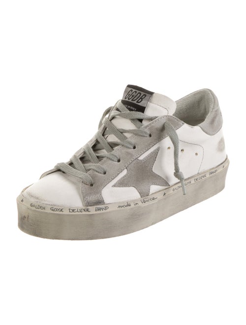 Golden Goose Leather Printed Sneakers