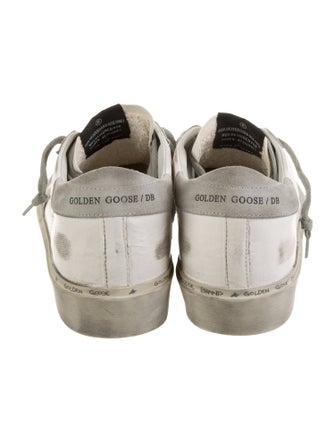 Golden Goose Leather Printed Sneakers